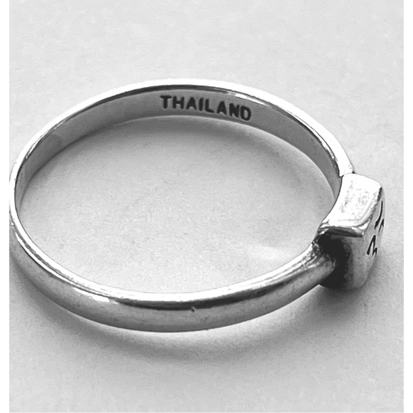 SATYA .925 Silver Om Symbol Ring - Picture 2 of 10